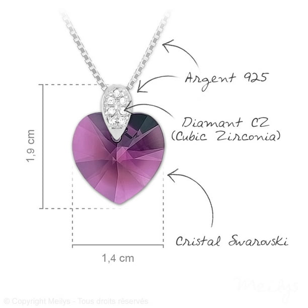 Solid 925 Sterling Silver Simulated Amethyst Flower Pendant with 16 Chain Necklace 1mm 